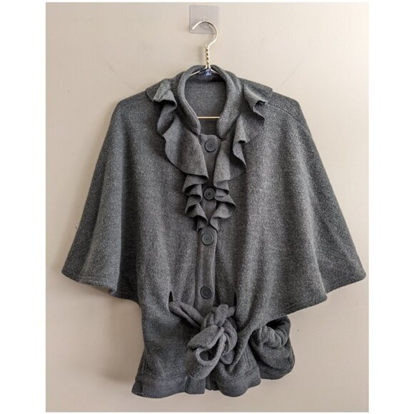 Gap Ruffle Wool Blend cape - Picture 1 of 6